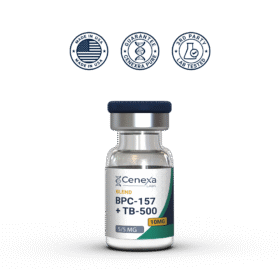BPC-157 and TB-500 blend oral product image showing the labeled peptide blend packaging
